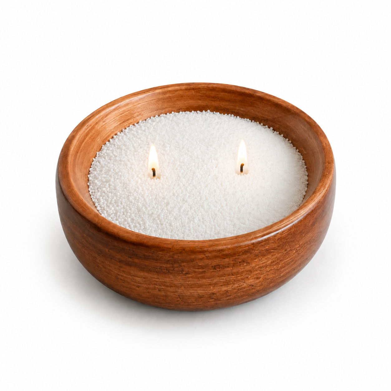 Kit Vela en polvo + Recipiente Madera