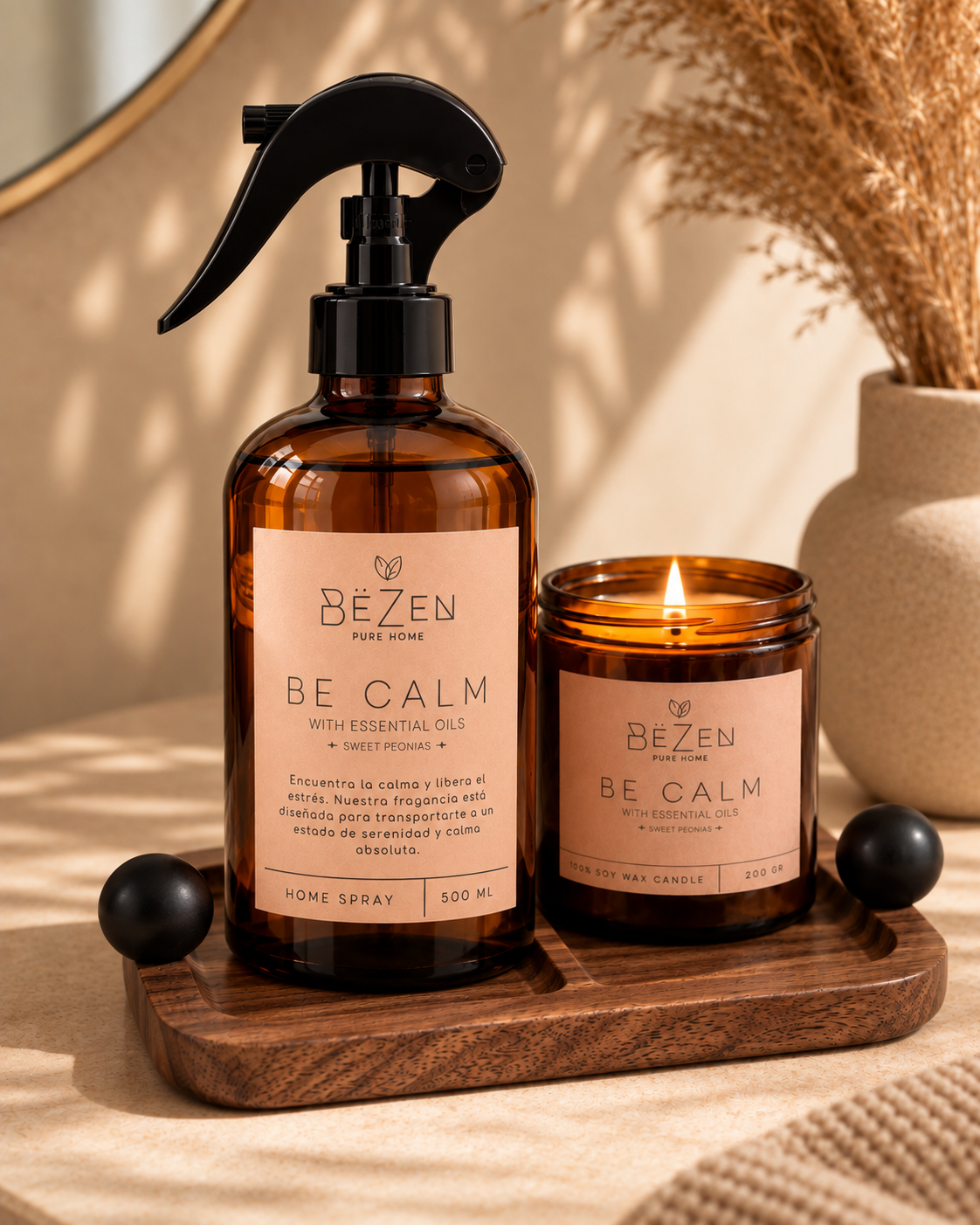 Kit Bandeja + Home Spray + Vela
