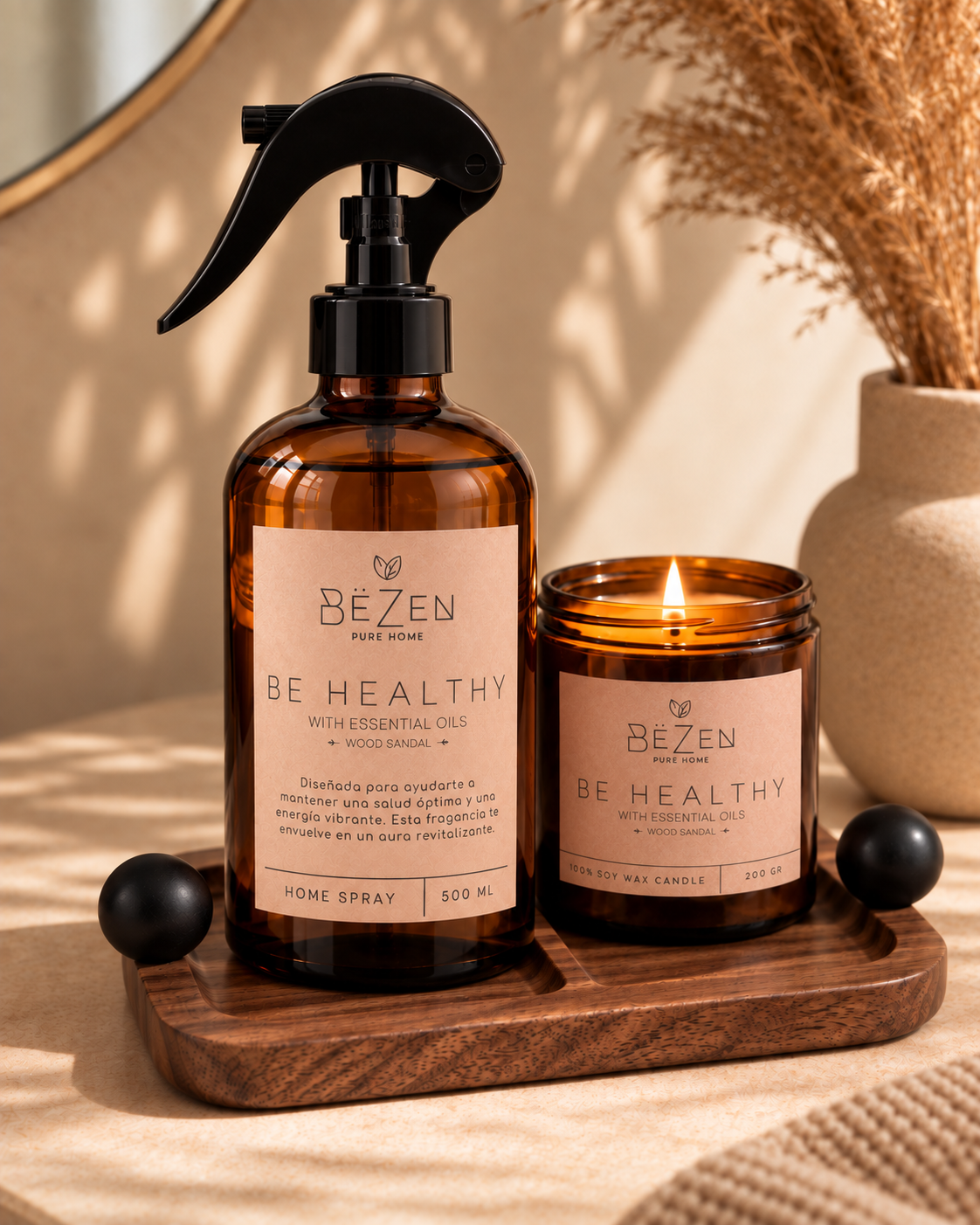 Kit Bandeja + Home Spray + Vela