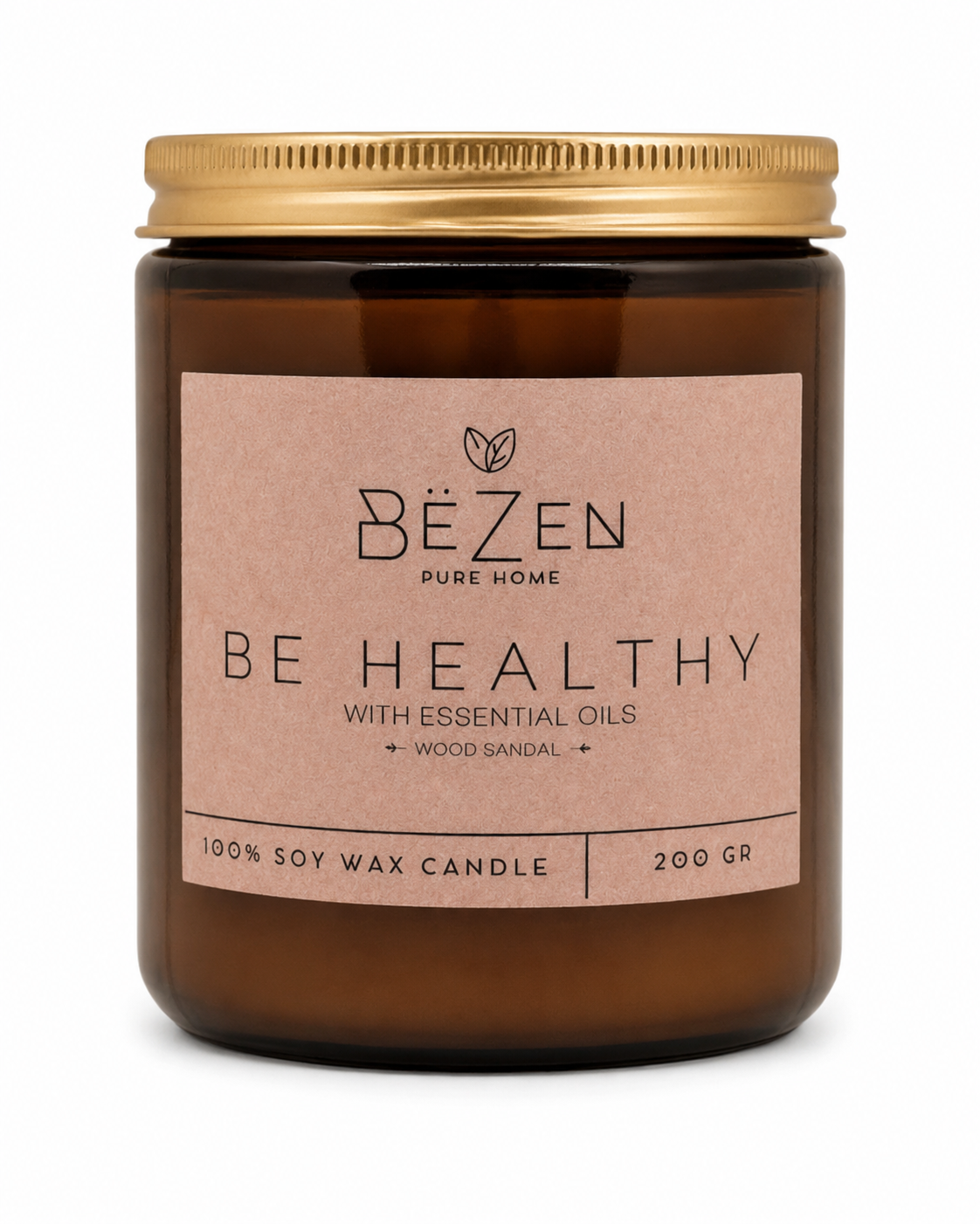 Vela Ámbar Be Healthy 200gr